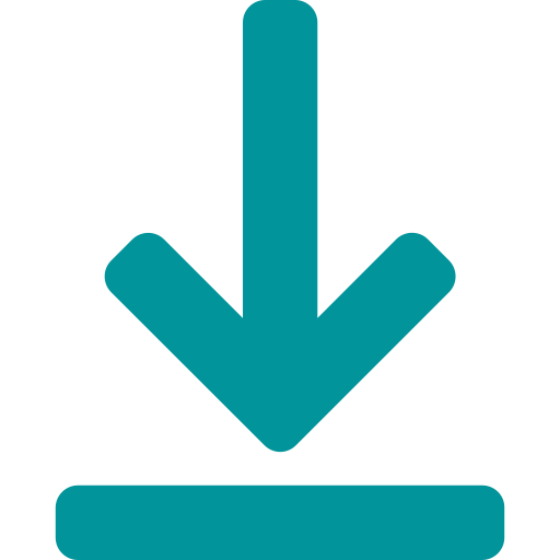 download-arrow icon teal