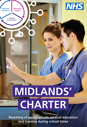 A photograph of the front cover of the Midland's Charter guide