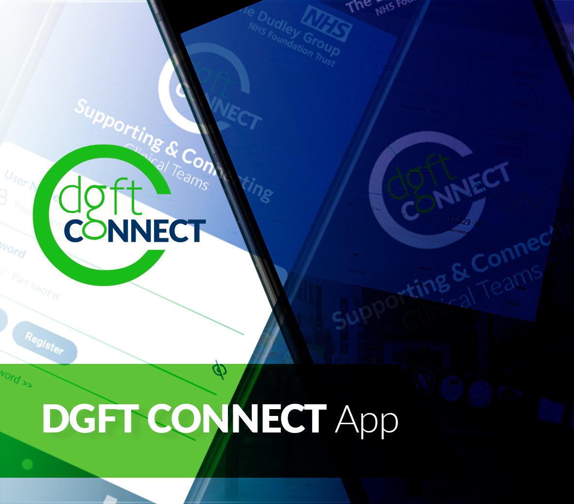 A graphic showing the DGFT Connect resources marketing advert